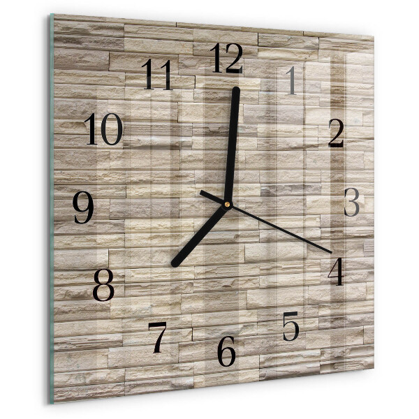 Wanduhr aus glas Wand