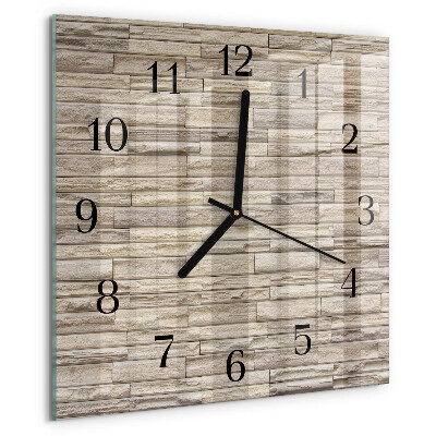 Wanduhr aus glas Wand