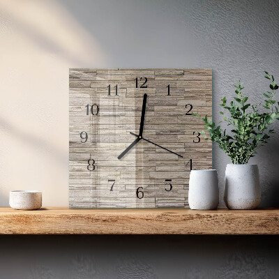 Wanduhr aus glas Wand