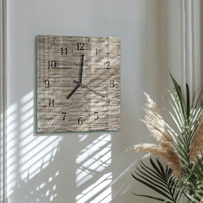 Wanduhr aus glas Wand