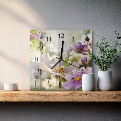 Wanduhr aus glas Kosmeen