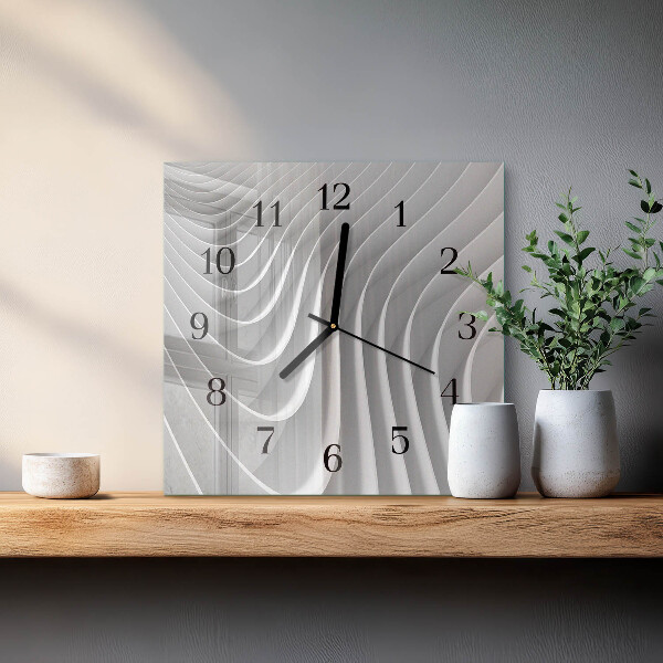 Wanduhr aus glas Abstraktion