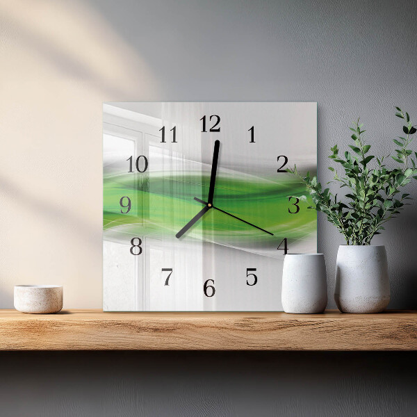 Wanduhr aus glas Abstraktion