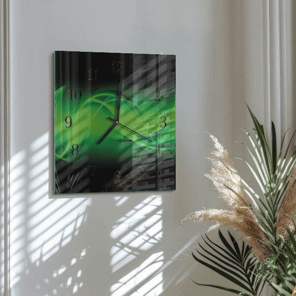 Wanduhr aus glas Abstraktion