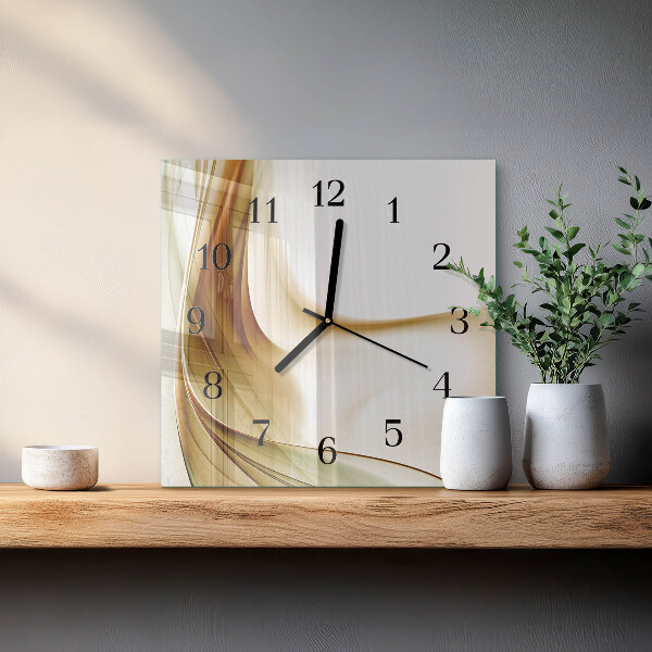 Wanduhr aus glas Abstraktion