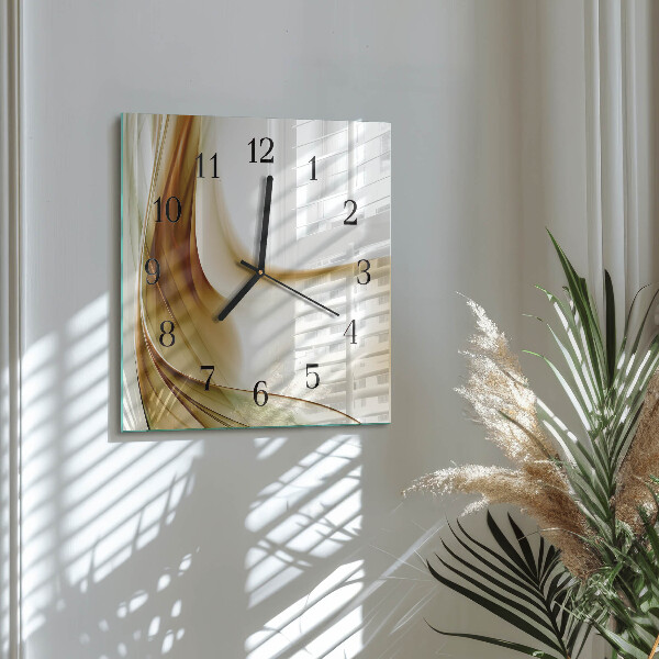 Wanduhr aus glas Abstraktion