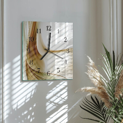Wanduhr aus glas Abstraktion