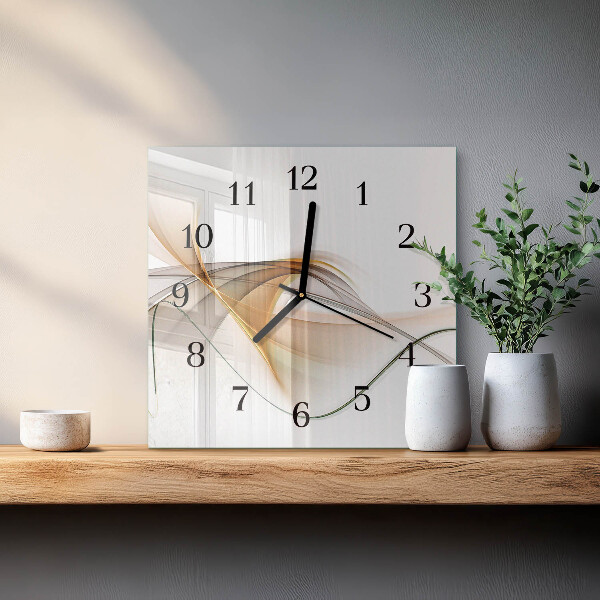 Wanduhr aus glas Abstraktion
