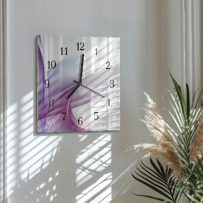 Wanduhr aus glas Abstraktion