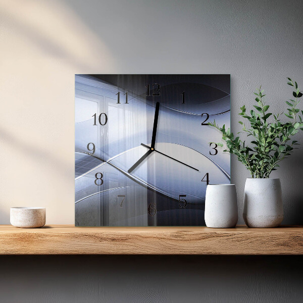 Wanduhr aus glas Abstraktion