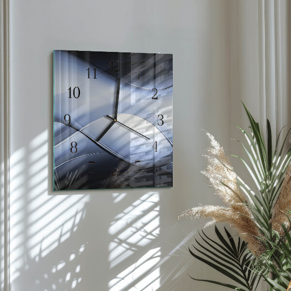 Wanduhr aus glas Abstraktion