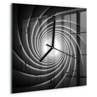 Wanduhr aus glas Wirbel