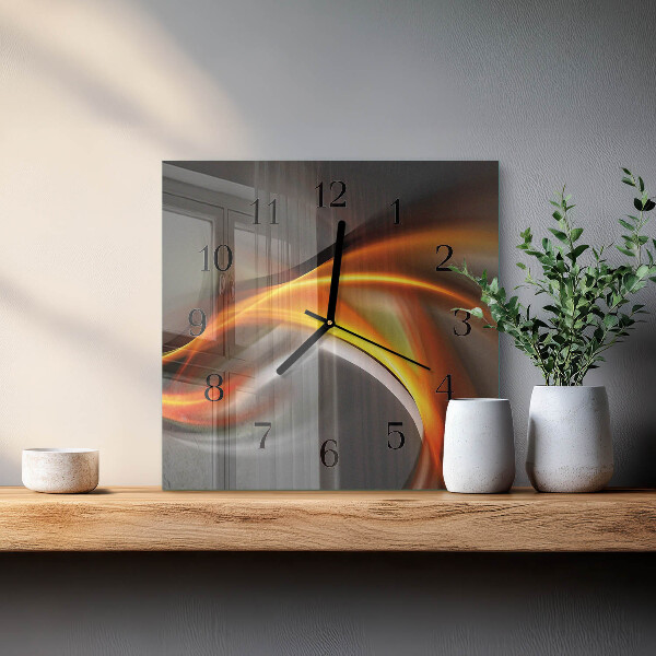 Wanduhr aus glas Abstraktion