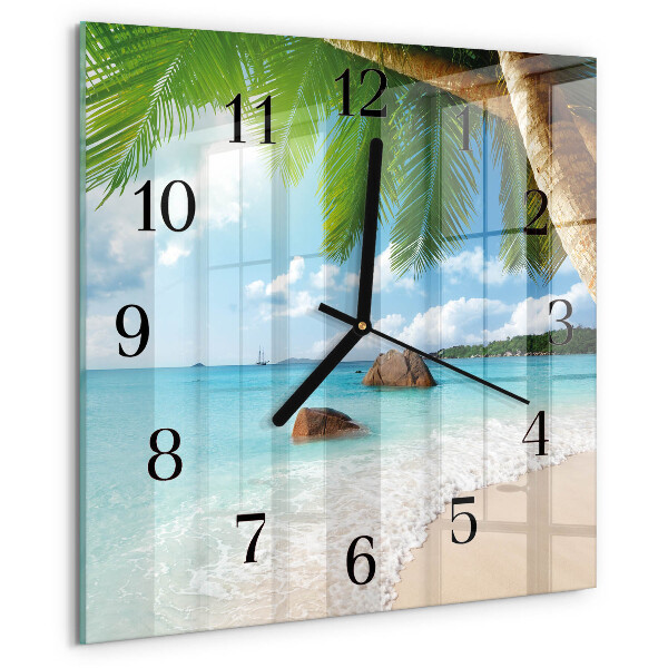 Wanduhr aus glas Insel