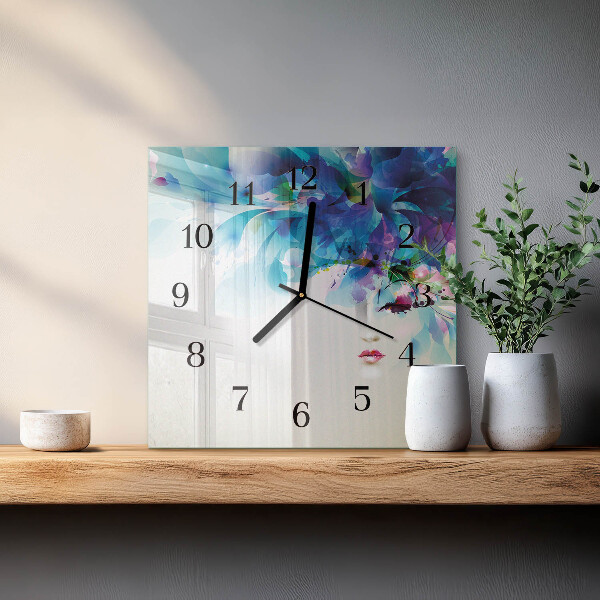Wanduhr aus glas Abstraktion