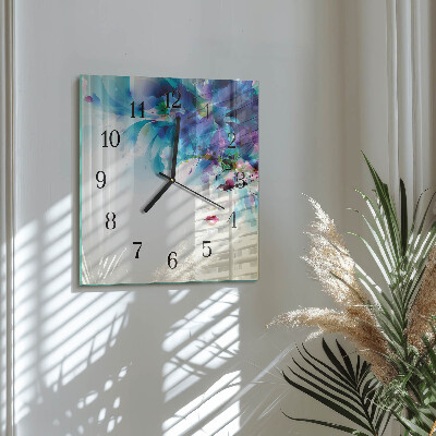 Wanduhr aus glas Abstraktion