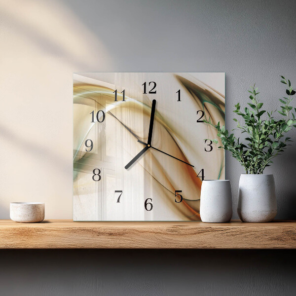 Wanduhr aus glas Abstraktion