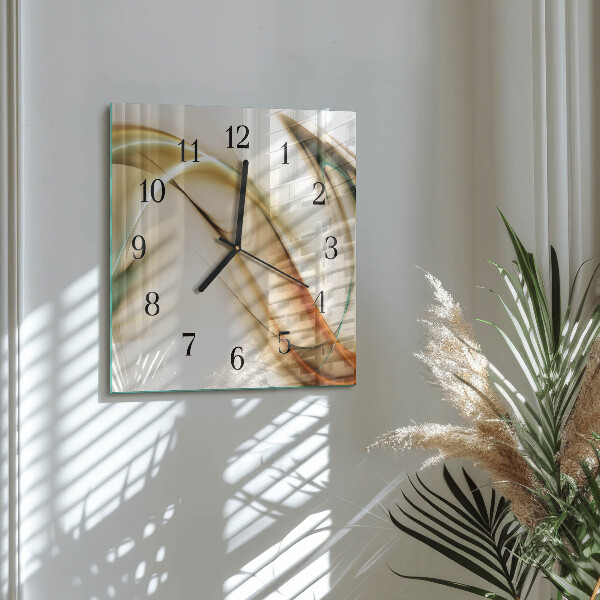 Wanduhr aus glas Abstraktion