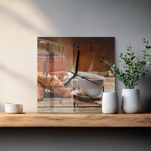 Wanduhr aus glas Kaffeemühle