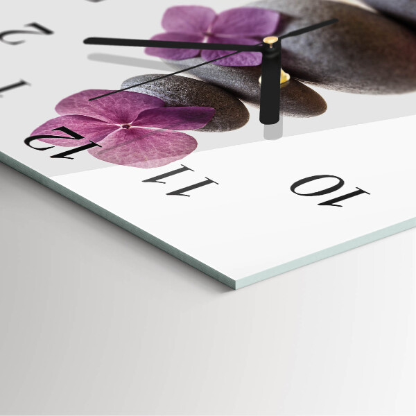 Wanduhr aus glas Stone Spa