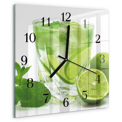 Wanduhr aus glas Kalziumkarbonat