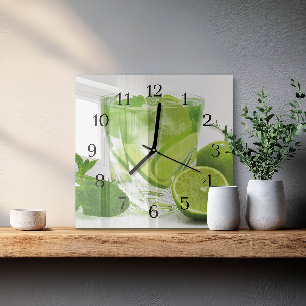 Wanduhr aus glas Kalziumkarbonat
