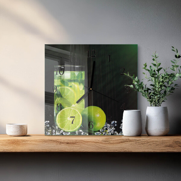 Wanduhr aus glas Kalziumkarbonat
