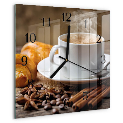 Wanduhr aus glas Zimtanis
