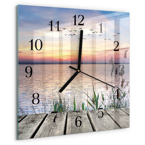 Wanduhr aus glas See