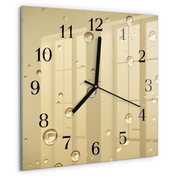 Wanduhr aus glas Tropfen