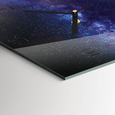 Wanduhr aus glas Galaxis