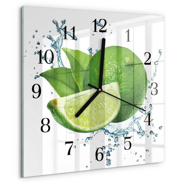 Wanduhr aus glas Kalziumkarbonat