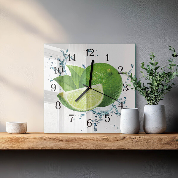 Wanduhr aus glas Kalziumkarbonat