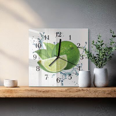 Wanduhr aus glas Kalziumkarbonat