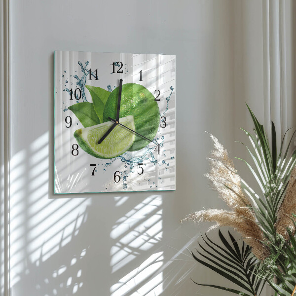 Wanduhr aus glas Kalziumkarbonat