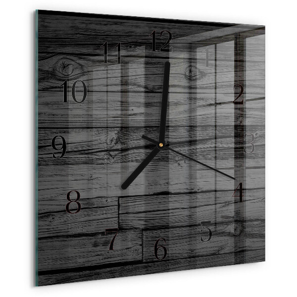 Wanduhr aus glas Holz