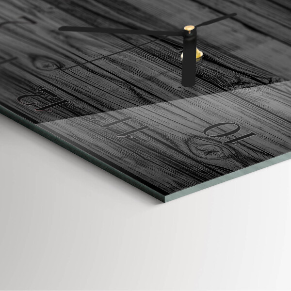 Wanduhr aus glas Holz