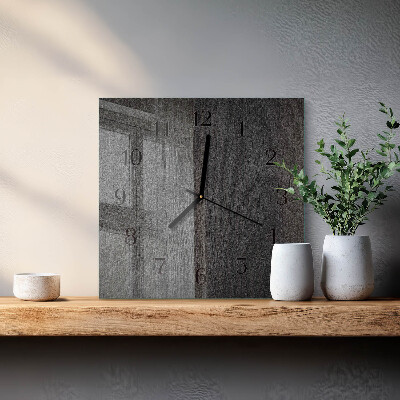 Wanduhr aus glas Holz