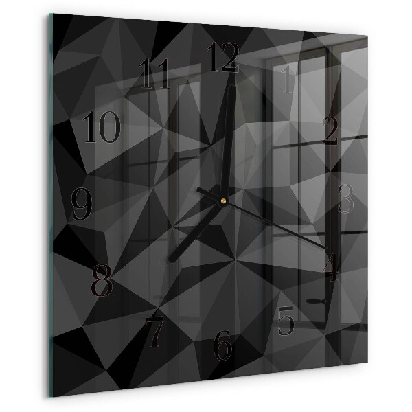Wanduhr aus glas 3D-Muster