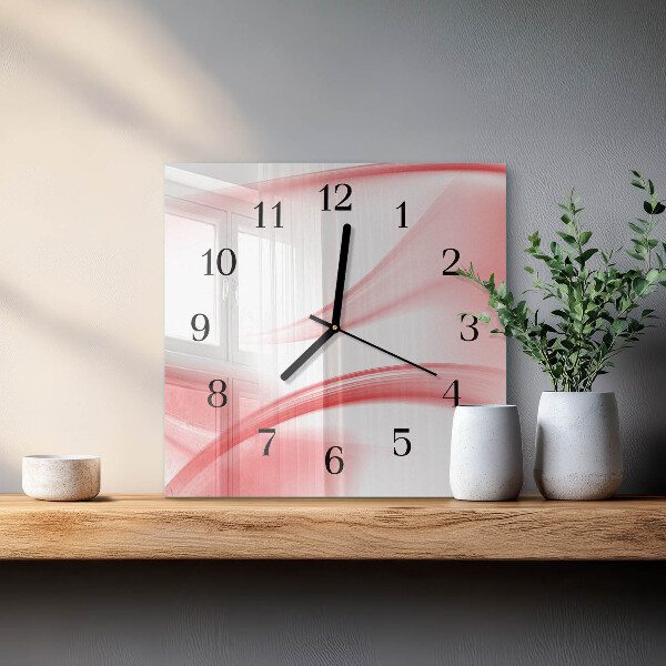 Wanduhr aus glas Abstrakte Kunst