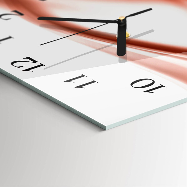 Wanduhr aus glas Abstrakte Linien