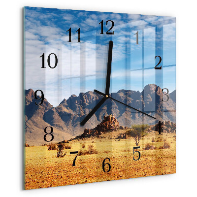 Wanduhr aus glas Gebirge