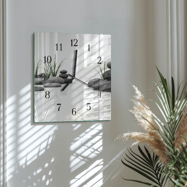 Wanduhr aus glas Stone Spa