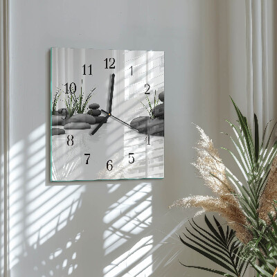 Wanduhr aus glas Stone Spa