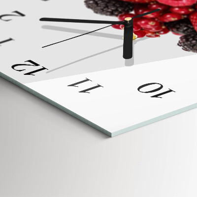 Wanduhr aus glas Obst