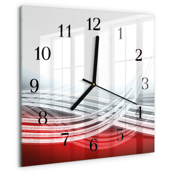 Wanduhr aus glas Abstraktion