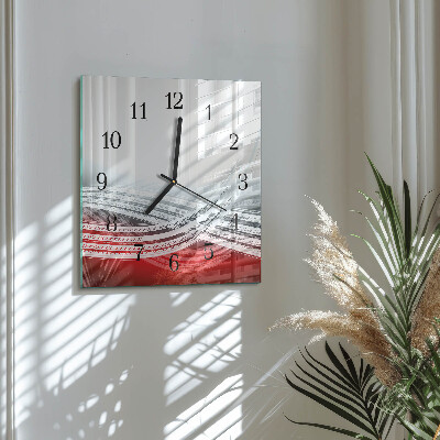 Wanduhr aus glas Abstraktion