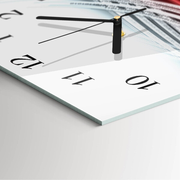 Wanduhr aus glas Abstraktion