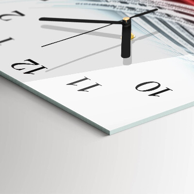 Wanduhr aus glas Abstraktion