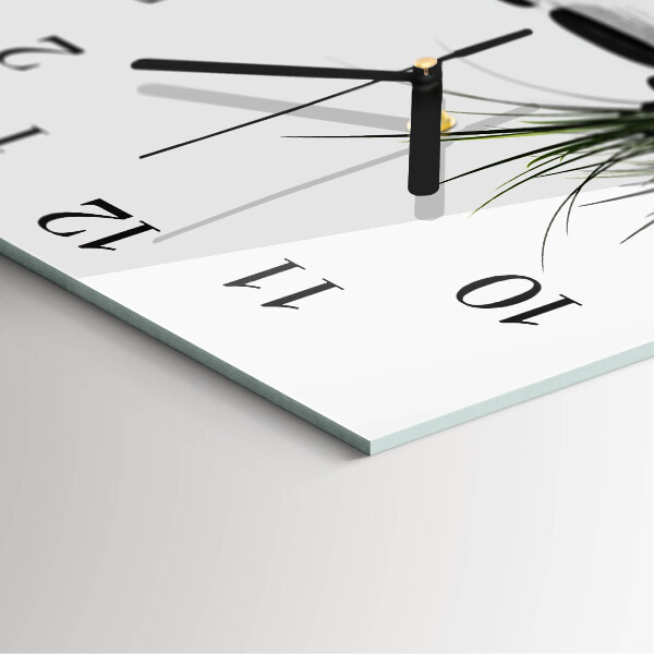 Wanduhr aus glas Steine